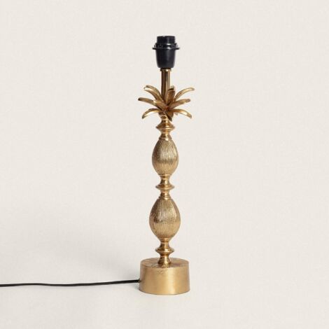 Pied de Lampe à Poser Métal Brahma Doré
