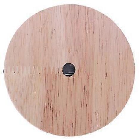 Pied de lampe au style épuré et moderne, plaque de plafond en bois, douille E27 pour lustre