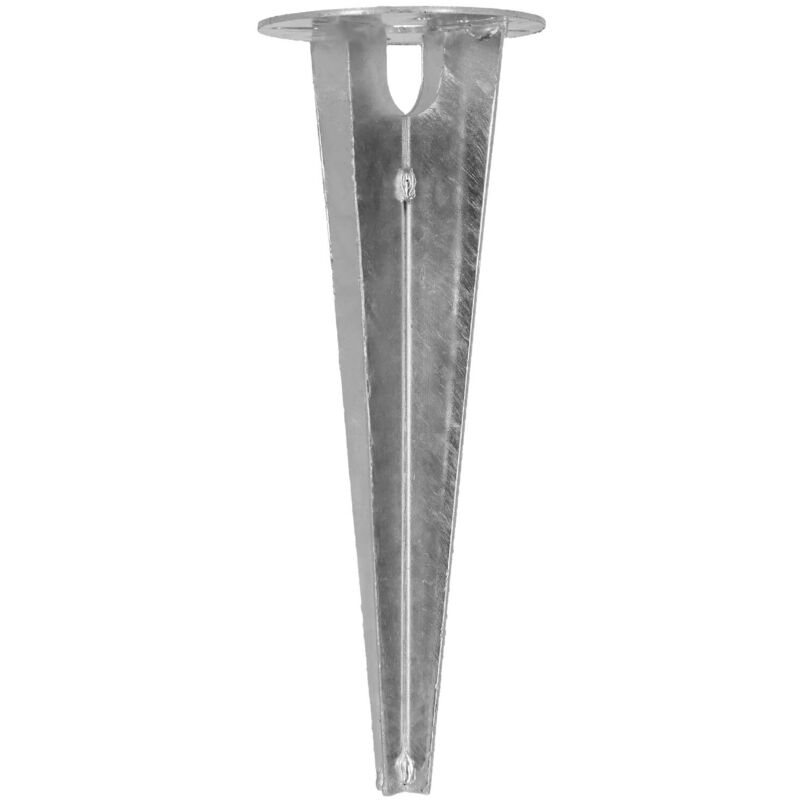Pied de lampe de jardin, perforé au sol, support d'ancrage rond, 115 mm