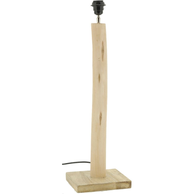 Pied de lampe en bois d'eucalyptus Grand modèle