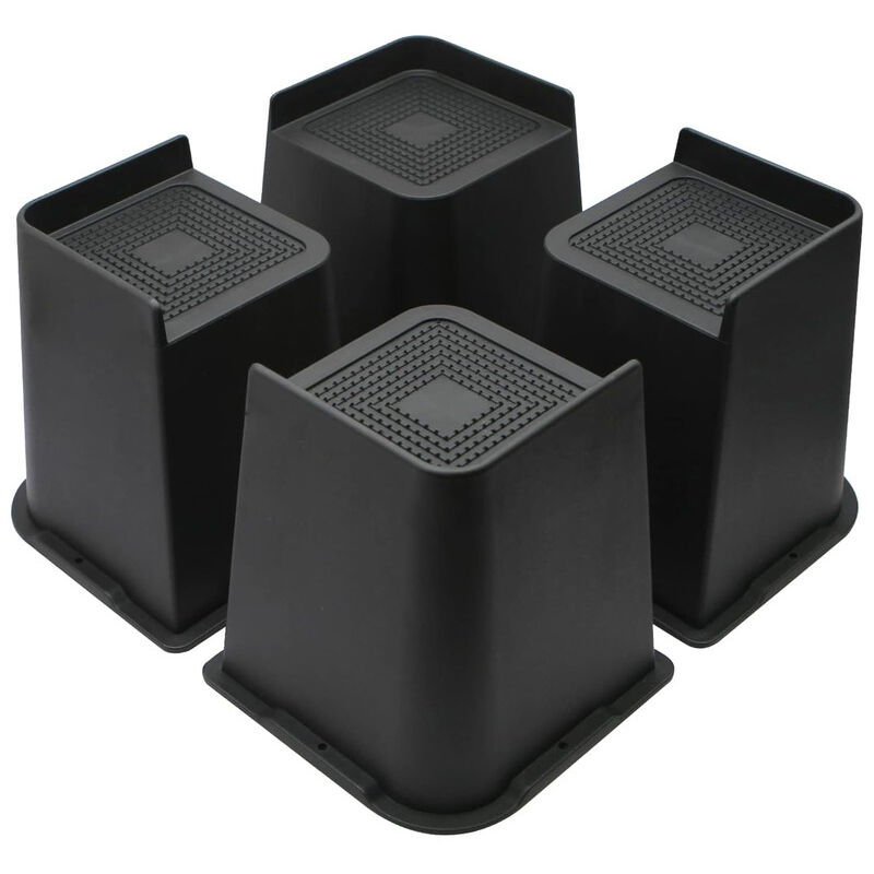 Rapanda - Pied de meuble-Bed Risers 4 inch,6 inch, 8 inch, Oversized Furniture Risers, Support Up to 6000 Lbs, Lift 4 inch for Couch, Sofa,