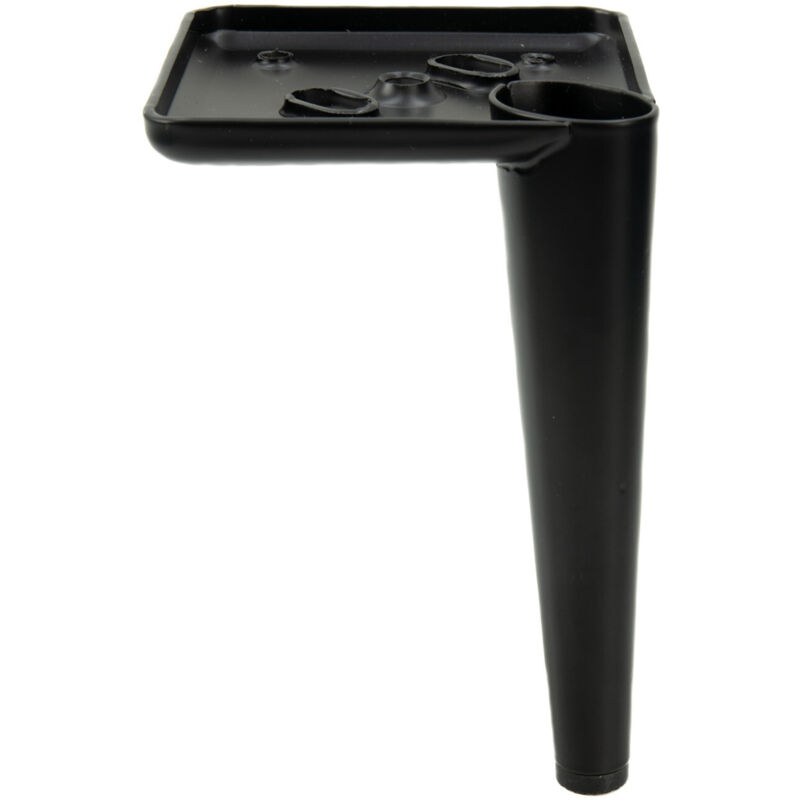 Pied de meuble, épingle, noir mat, hauteur 17 cm