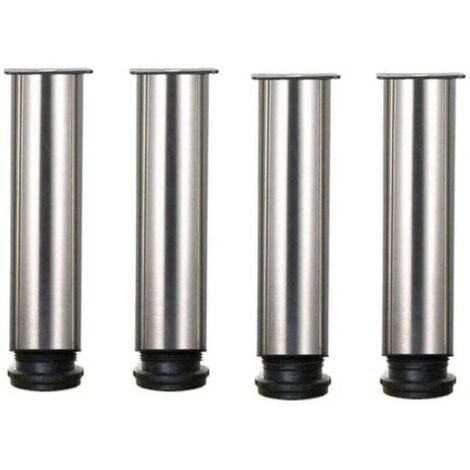 Pied de meuble-Lot de 4 Pieds de meubles de hauteur réglable en acier inoxydable pour canapé table armoires - 20cm