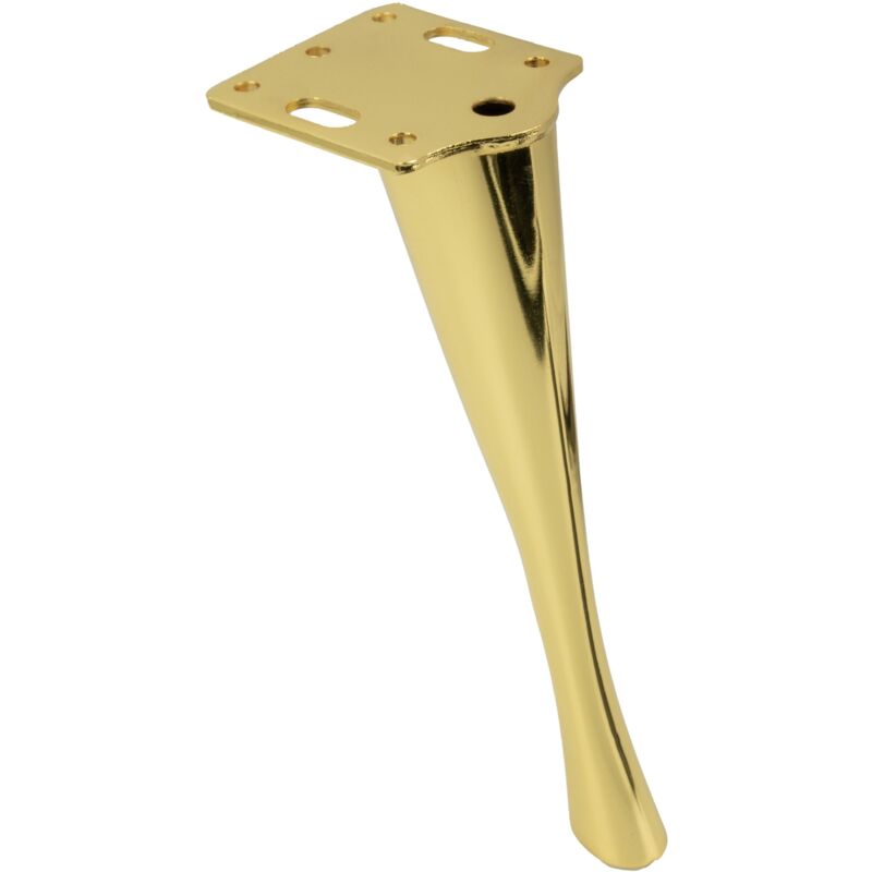 Pied de meuble Pin en chrome doré 23 cm