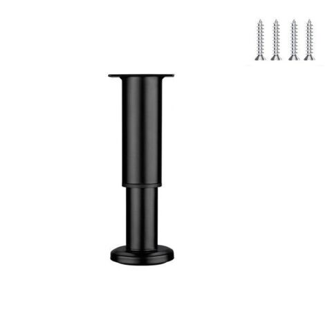 Pied de Meuble Rond Réglable en Hauteur (18-30 cm) - Support pour Commode, Table et Canapé