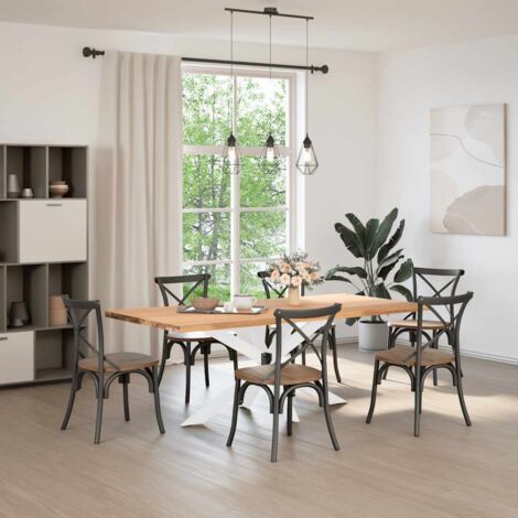 Pied de meuble,Pied de table à manger en forme d'araignée, blanc, 150 x 78 x (72-73) cm, acier CFW88785
