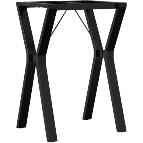 Pied de meuble，Pieds de table à manger cadre en Y 50x40x73 cm acier CFW84366