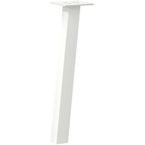 Pied de meuble，Pieds de table basse 4 pièces Blanc 30 cm Acier CFW31202