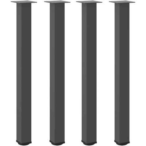 Pied de meuble，Pieds de table de bar 4 pièces Anthracite 100-102 cm Acier CFW17608