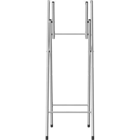 Pied de meuble，Pieds de table de bar pliables Argenté 45x53x108 cm CFW10441