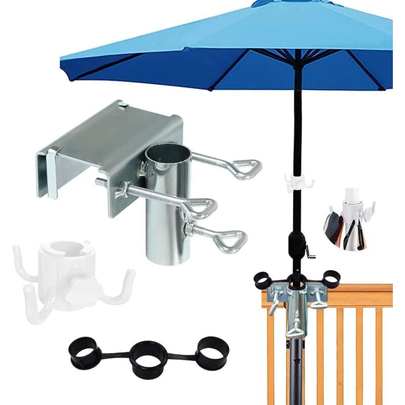 Pied de Parasol Balcon,Support Parasol Balcon,Porte Parasol Balcon,Support Parasol Balustrade,Support Parasol Table,Fixation Parasol