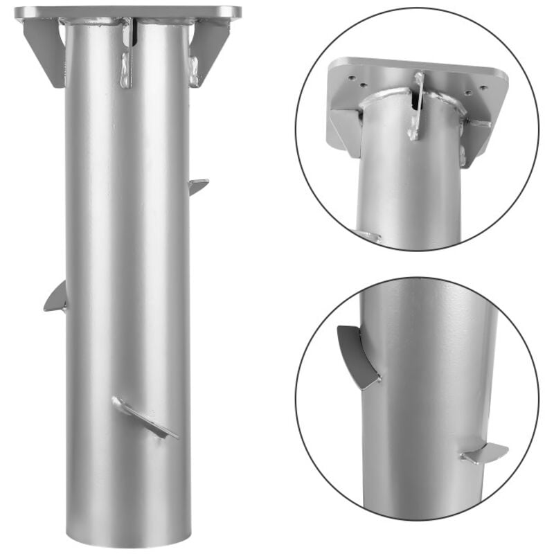 Pied de Parasol base universelle plaque de base cantilever porte-parapluie en acier inoxydable