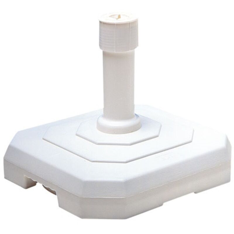 Pied pour parasol béton 25kg blanc - Eda - 19702 blanc
