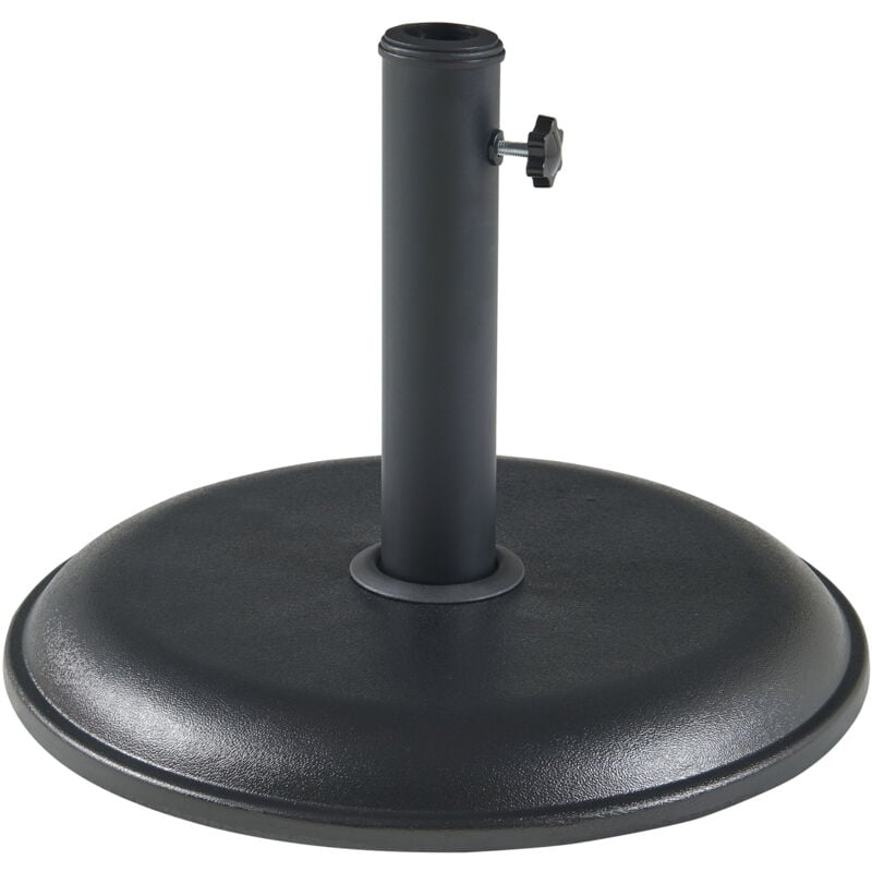 Pied de parasol Bionaz béton 45 x 5 cm noir Casa.pro
