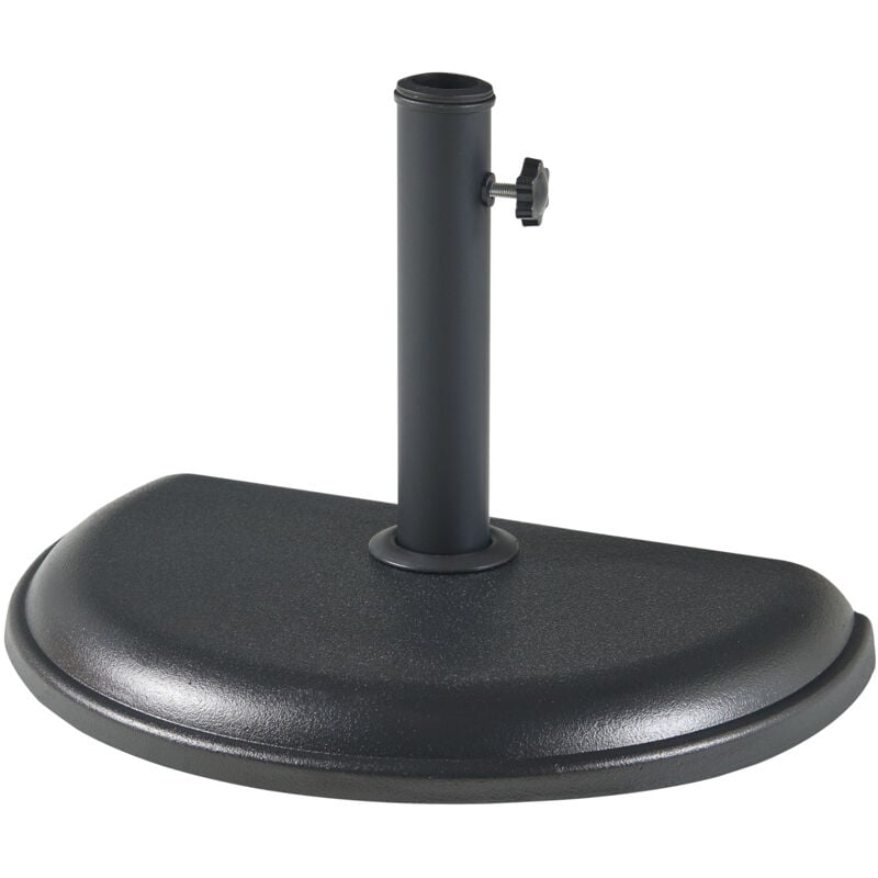 Pied de parasol Bisenti adapté aux tiges 33 37 41 48 mm noir Casa.pro