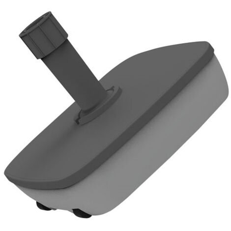 Pied de parasol carré 25l à remplir gris béton - EDA