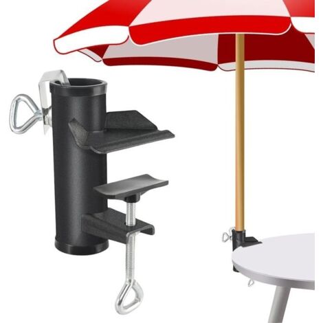 Pied de parasol de balcon - Pied de parasol de rechange pour tous les parasols - Support de parasol pour balcon, terrasse, plage