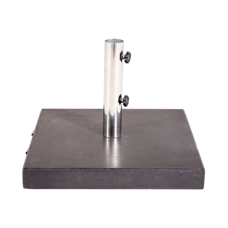 Paris Prix - Pied de Parasol en Granite 'Stathera' 50cm Gris Foncé