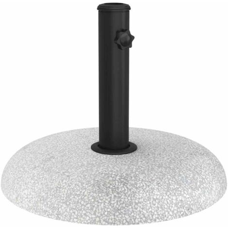 Pied de parasol Gris clair Gris 45 x 45 x 40 cm Béton et Métal CFW55222