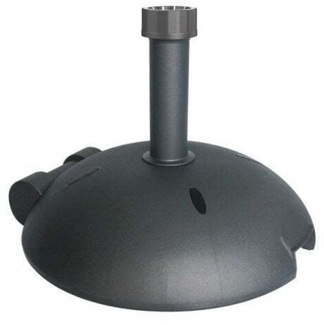 Pied de parasol lesté 2 roues et poignée anthracite, 30 kg