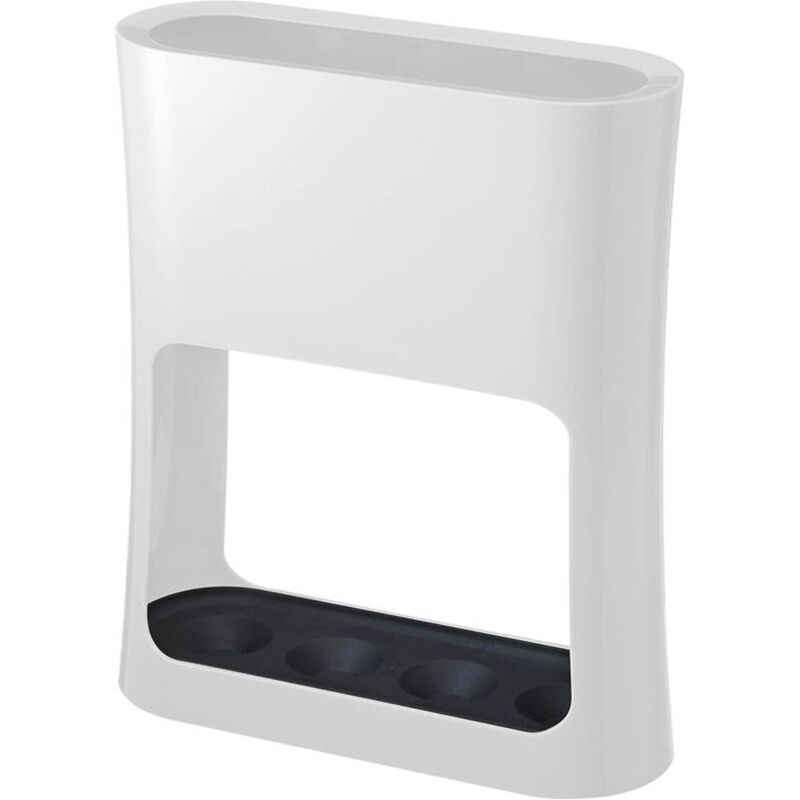 Pied de parasol ovale blanc, support robuste pour vos parasols