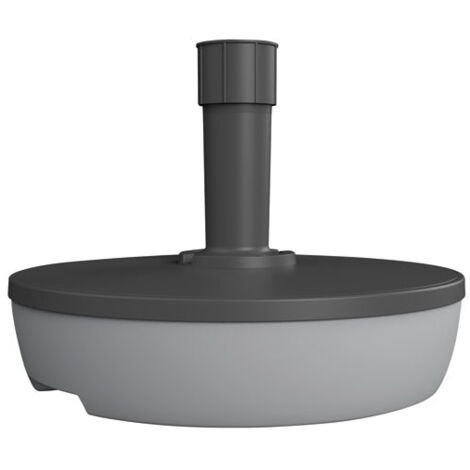 Pied de parasol rond 20l à remplir gris béton - EDA