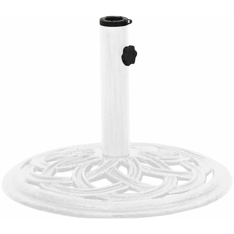 Maisonchic - Socle de parasol blanc 44x44x31 cm fonte con646176 design in