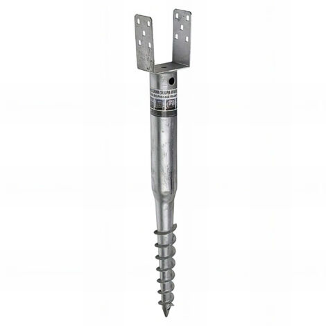 68 x L 68 x 550 x 1,8 mm 550 mm Pied de poteau de jardin rond zingué à tarauder avec accessoires NM D