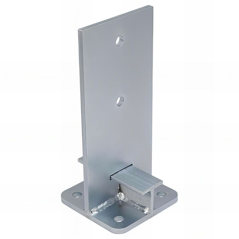 Fixtout - Pied de poteau en âme zingué à visser - 120 x 250 x 8,0 mm