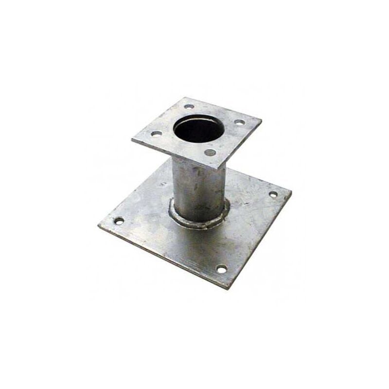 Waelbers - Pied de poteau fixe 150mm double platine galvanisé à chaud