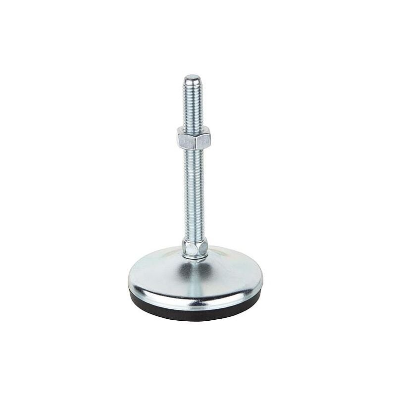 Pied de reglage acier Forem a d 80mm, M14x50mm
