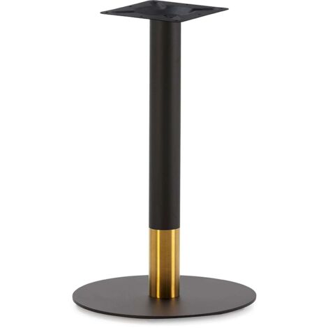 Pied de Table 45 x 45 x 72 cm Acier - Noir, Doré