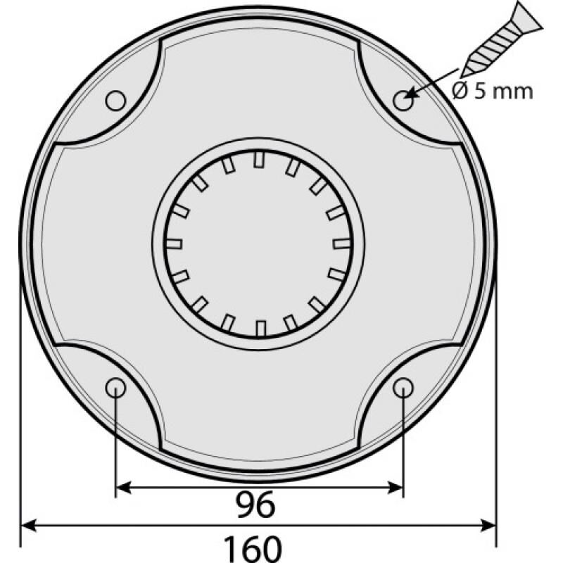 Pied de table 700 charge lourde ø 80 Isola Camar