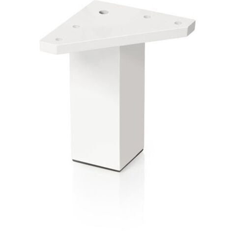 PIED DE TABLE ABS BLANC - 40X80 MM