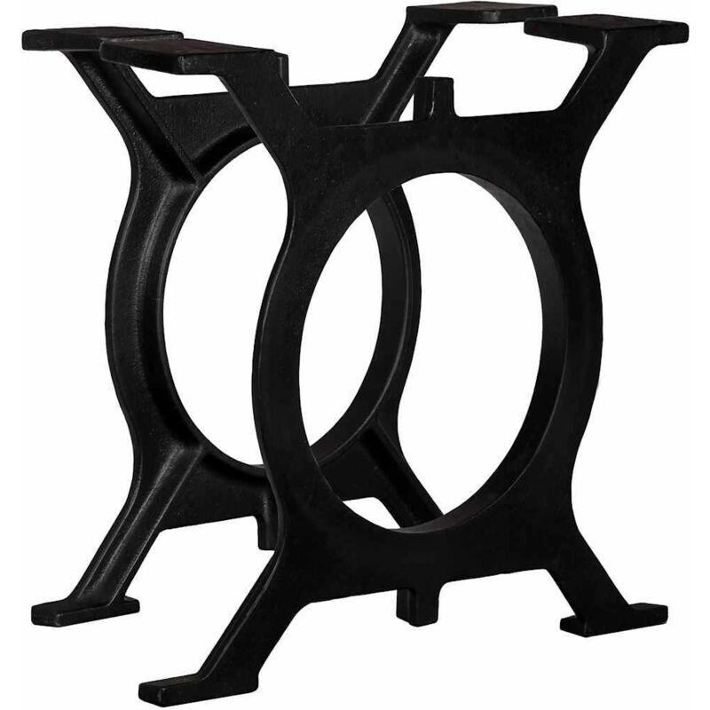 Torana - Pied de table basse 2 pcs Cadre en o Fonte