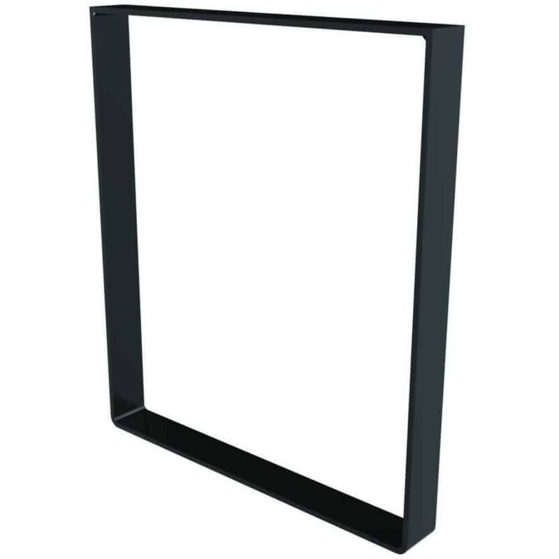 Pied de table basse cadre acier noir H.40cm L.35cm