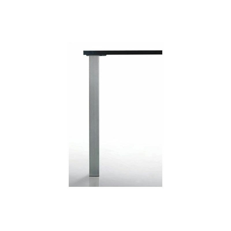 Pied de table carré quadra - 60 x 60 mm - Décor : Noir mat - Hauteur : 870 mm Camar Noir mat