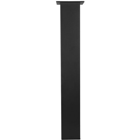 Pied de table carré noir - 100 x 100 x 720 mm