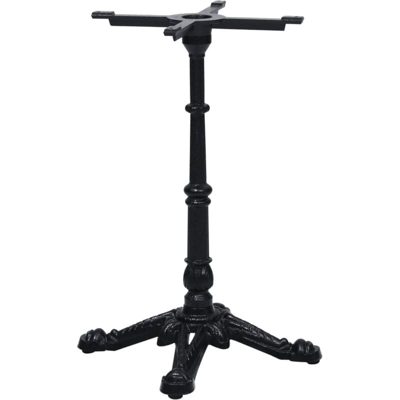 Vidaxl - Pied de table de bistro noir 52x52x72 cm fonte