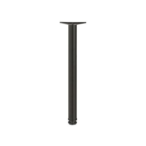 Pied de table diamètre 60 mm - noir - Hauteur : 710 mm - HAFELE