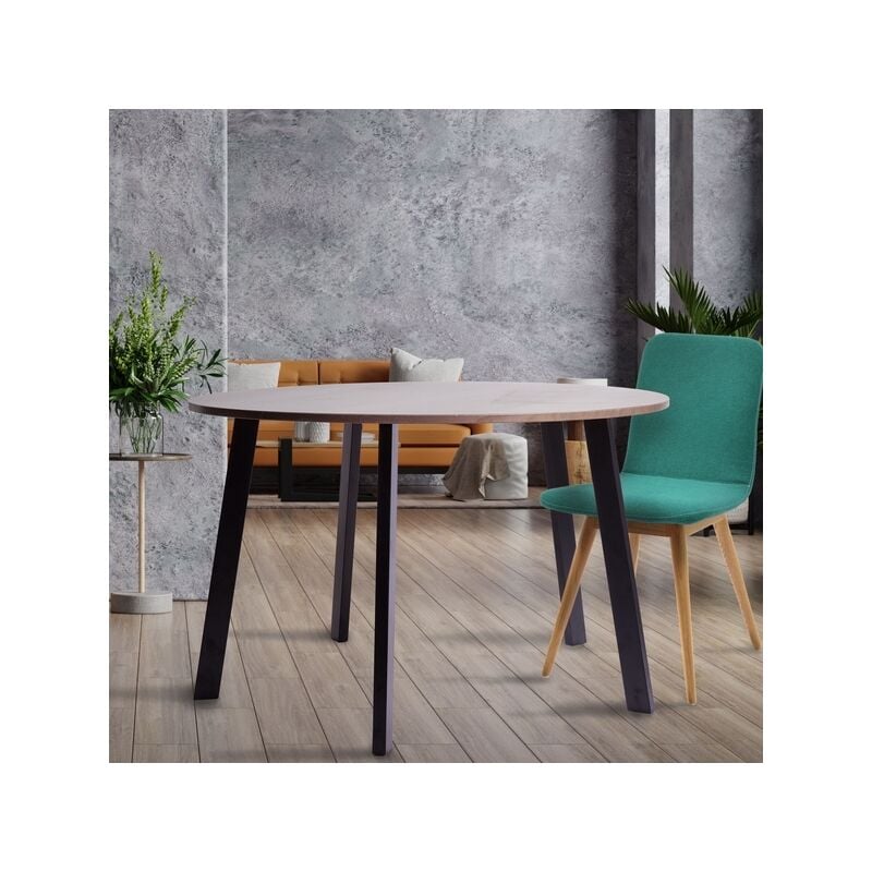 Pied de table incliné industriel noir