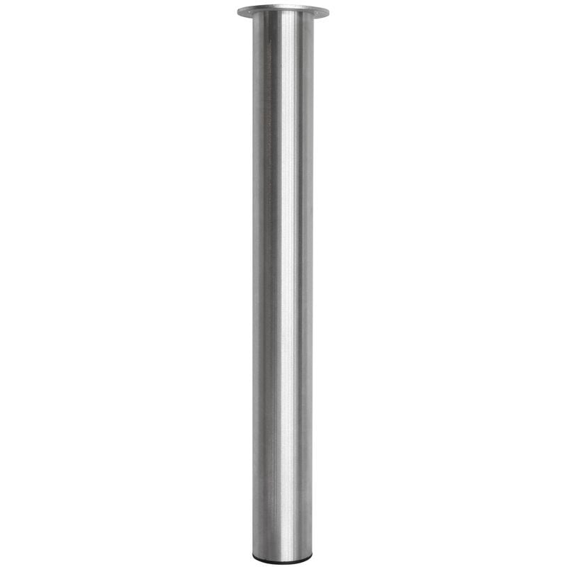 Pied de table inox brossé - Argent - 80 x 720 mm