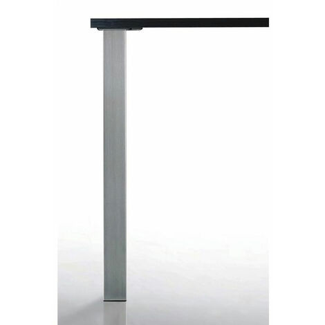 Pied de table quadra 80 x 80 mm - Décor : Noir mat - Hauteur : 700 mm - CAMAR