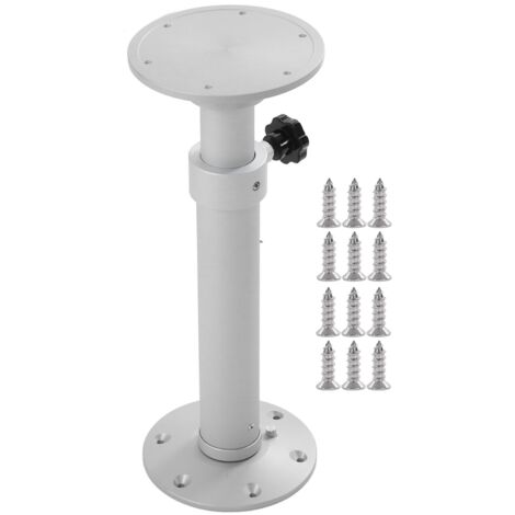 Pied de table réglable, support de table RV 445-685 mm givré pour balcons pour camping-car pour bateaux