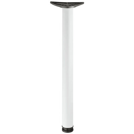 Pied de table RONDELLA diamètre 60mm hauteur 710mm acier laqué blanc 635.06.776