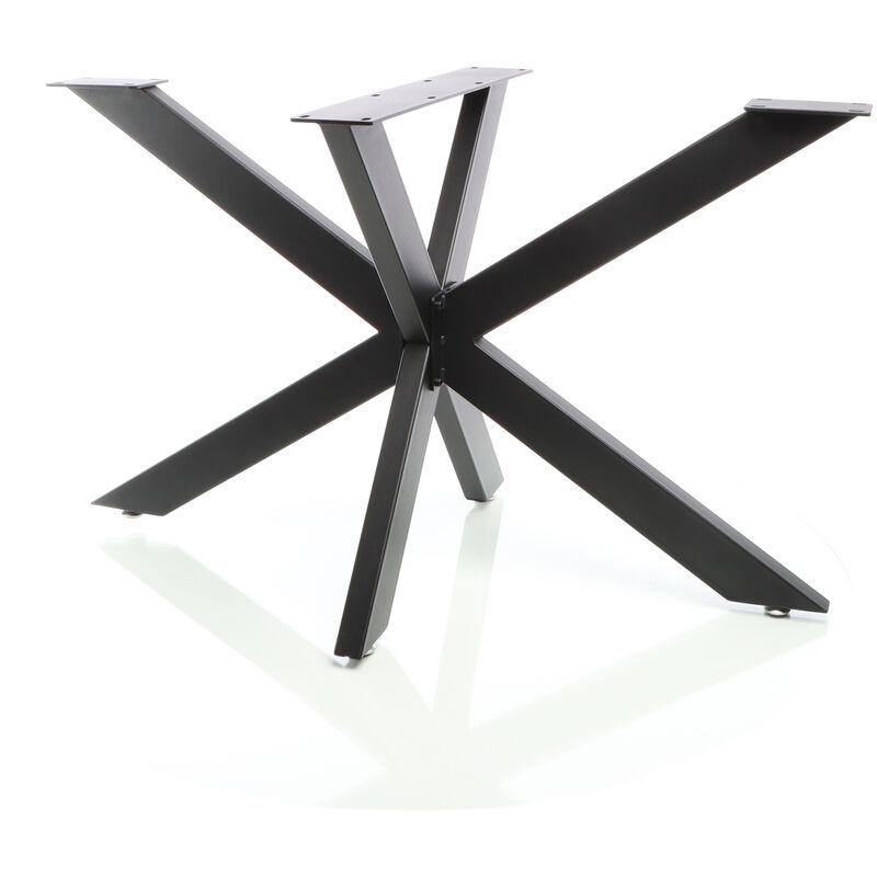 Xpotool - Pied de Table Spider Piètement en Acier 71x78x150cm Forme Araignée en Noir Support Surface Travail Pied de meuble Matériel de fixation Pied