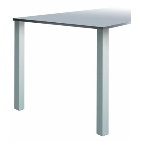 Pied de table type Snack Quadra 647 hauteur 1100 finition aluminium anodisé - CAMAR