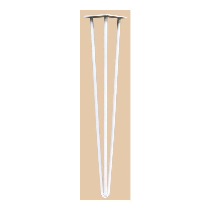 Commentfer - Pied Epingle renforce Couleur - Blanc, Hauteur - 71 cm
