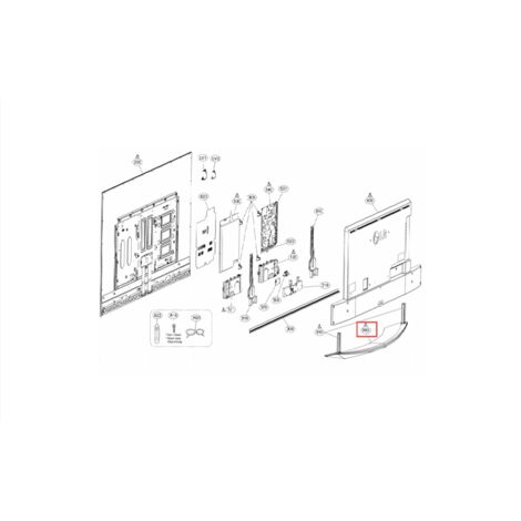 PIED FIXE POUR TV AUDIO TELEPHONIE LG - AAN75089402