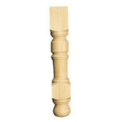 Pied louis xiii tourné - Essence : Chêne - Hauteur : 730 mm - Hauteur masse carrée : 165 mm - Section : 95 x 95 mm - ITAR